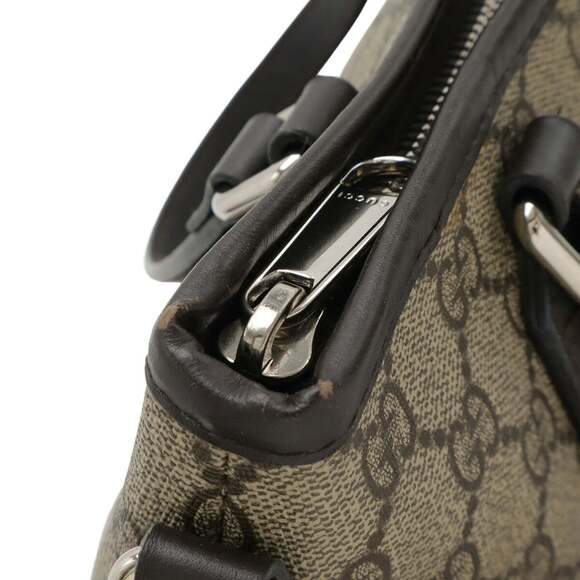 GUCCI Authentic Brown Leather Shoulder Bag - Picture 5 of 10